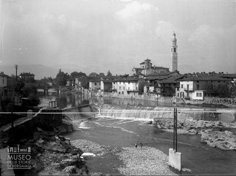 Panorama dal ponte sul Serio